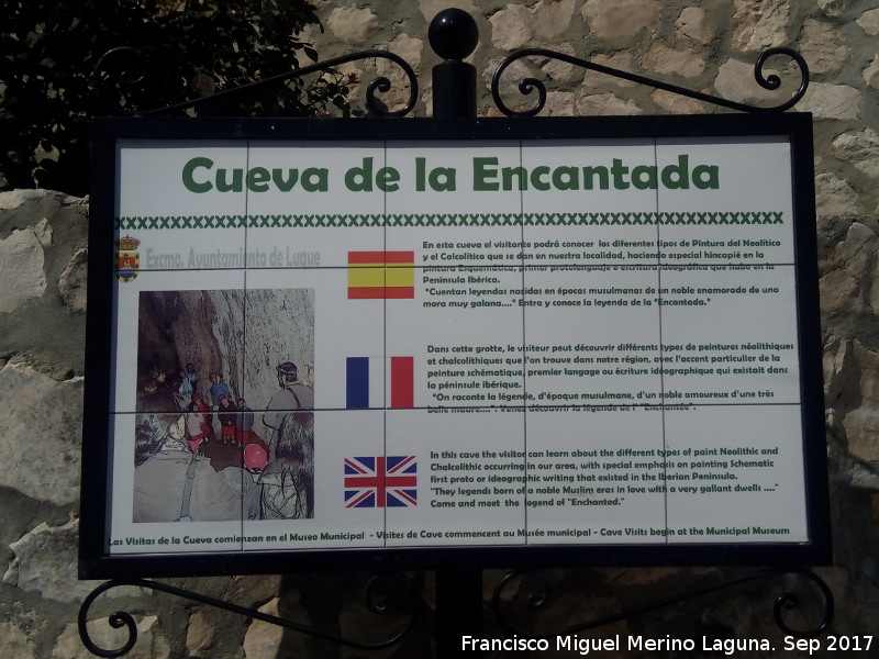 Cueva de la Encantada - Cueva de la Encantada. Cartel