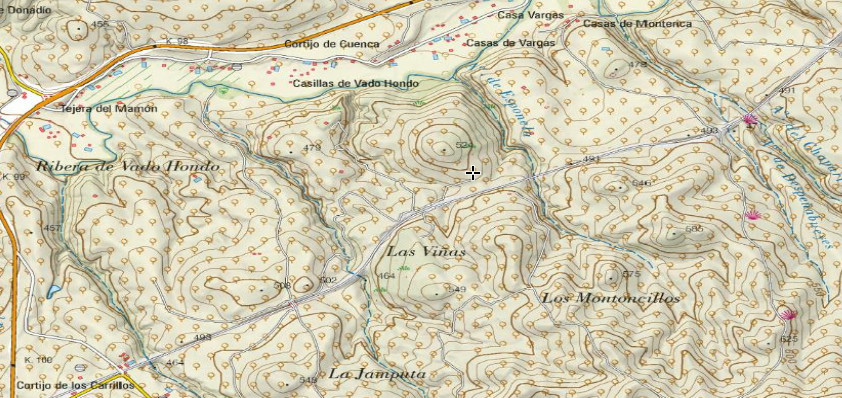 Cortijo de las Vias - Cortijo de las Vias. Mapa
