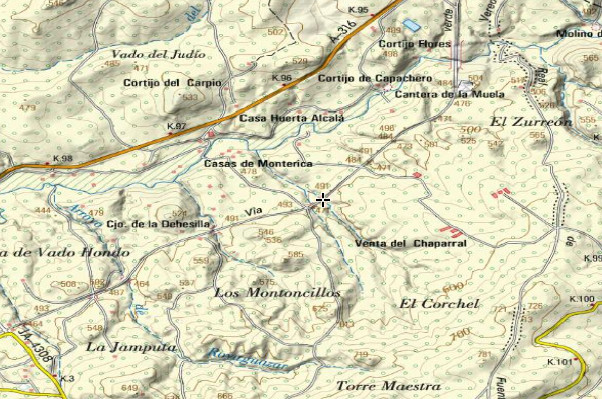 Viaducto del Chaparral - Viaducto del Chaparral. Mapa