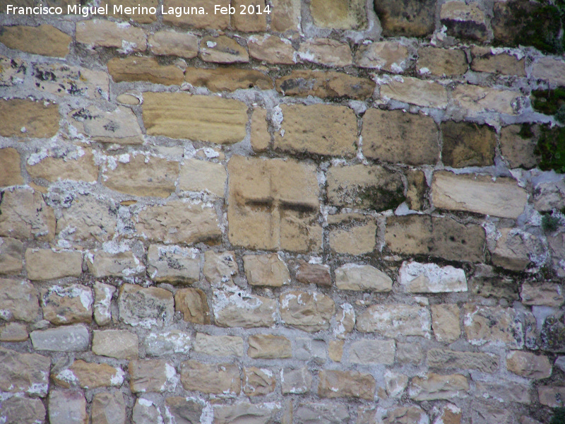 Muralla de beda - Muralla de beda. Escudo de Santiago en la Calle Rastro