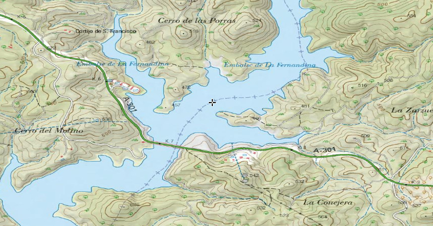 Presa de Panzacola - Presa de Panzacola. Mapa