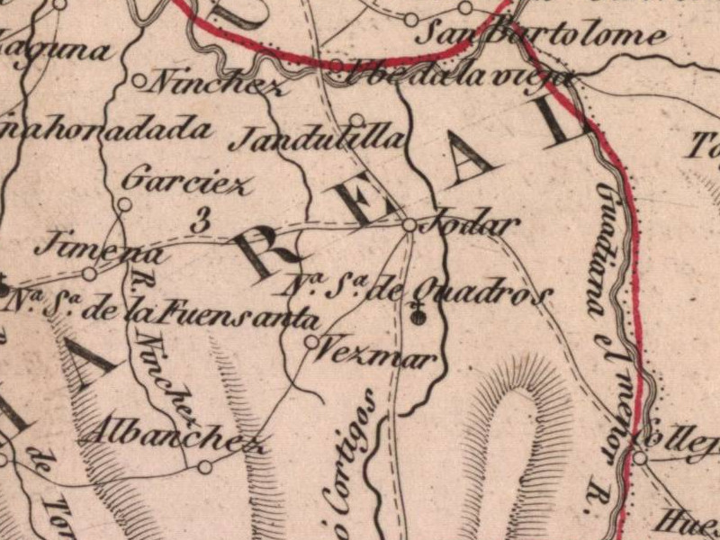 Aldea San Bartolom - Aldea San Bartolom. Mapa 1847