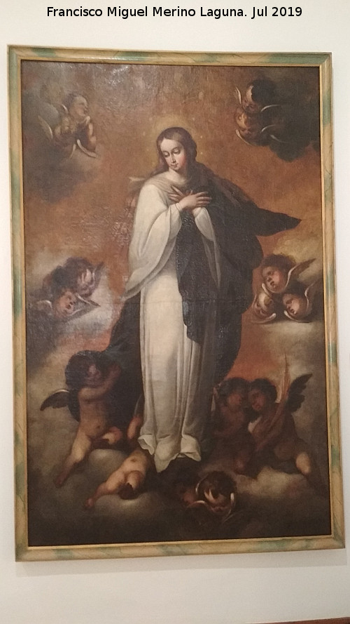 Monasterio de Santa Clara la Real - Monasterio de Santa Clara la Real. Inmaculada annimo del siglo XVIII