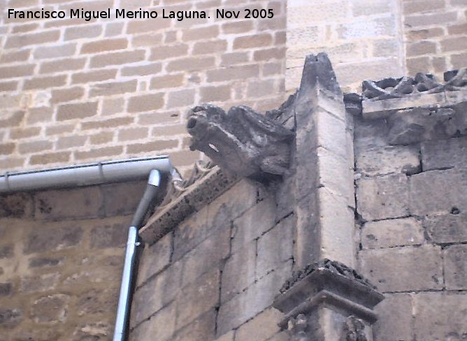 Iglesia de San Isidoro - Iglesia de San Isidoro. Grgola de la portada izquierda