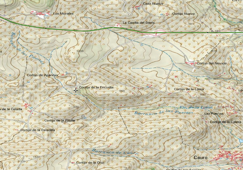 Cortijo de la Encinilla - Cortijo de la Encinilla. Mapa
