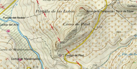 Cortijo de Pitel - Cortijo de Pitel. Mapa