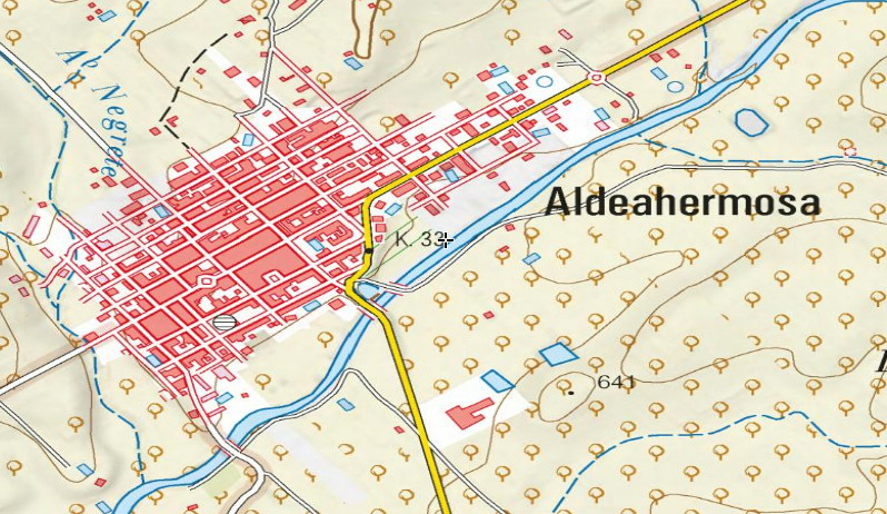 Noria de Aldeahermosa - Noria de Aldeahermosa. Mapa