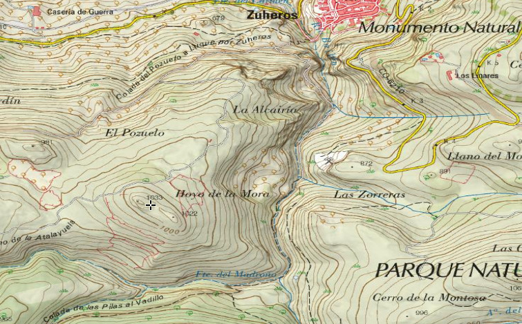 Hoyo de la Mora - Hoyo de la Mora. Mapa