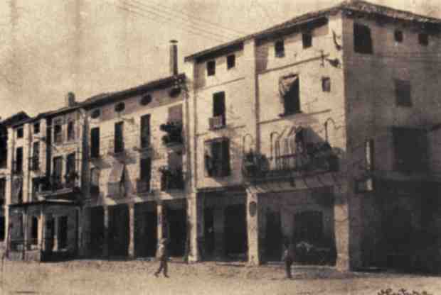 Plaza de Andaluca - Plaza de Andaluca. Foto antigua. Soportales
