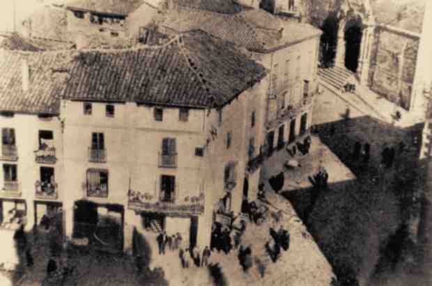Plaza de Andaluca - Plaza de Andaluca. Foto antigua. Desde la Torre del Reloj