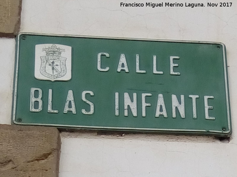 Calle Blas Infante - Calle Blas Infante. Placa
