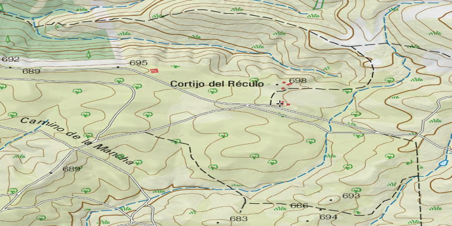 Cortijo al Sur del Rculo - Cortijo al Sur del Rculo. Mapa