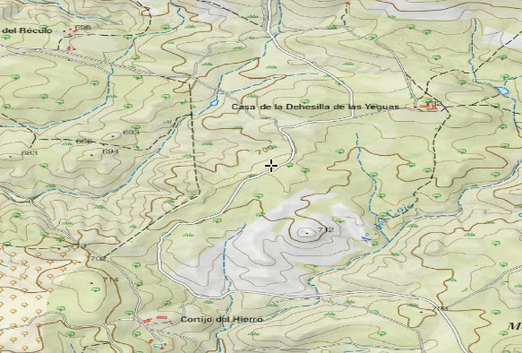 Pozo de la Dehesilla de las Yeguas - Pozo de la Dehesilla de las Yeguas. Mapa