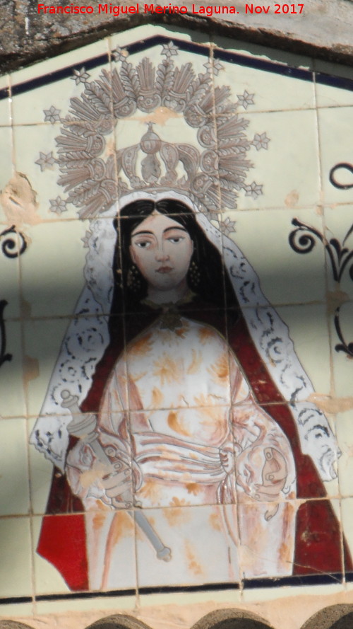 Ermita de la Madre de Dios del Campo - Ermita de la Madre de Dios del Campo. Azulejos