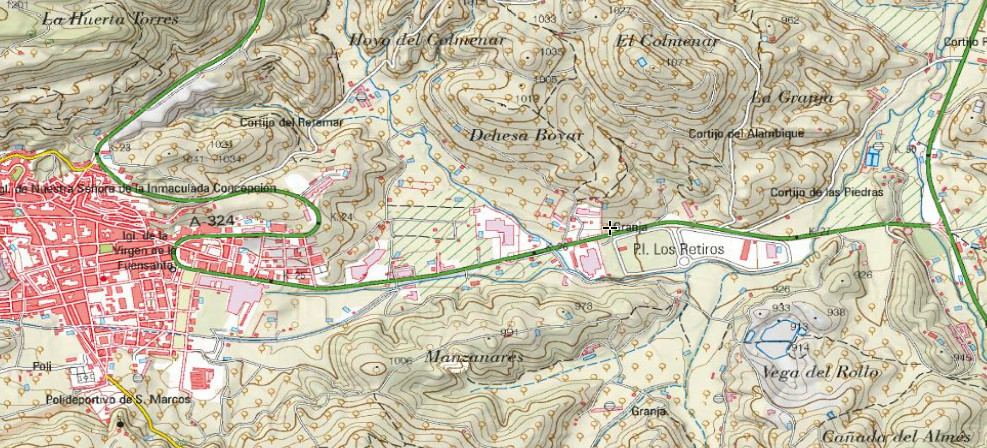 Cortijo de la Granja - Cortijo de la Granja. Mapa