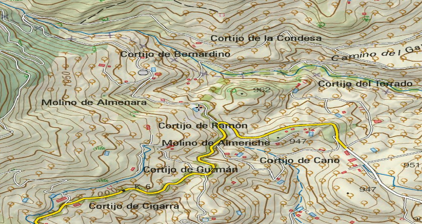 Molino de Almenara - Molino de Almenara. Mapa