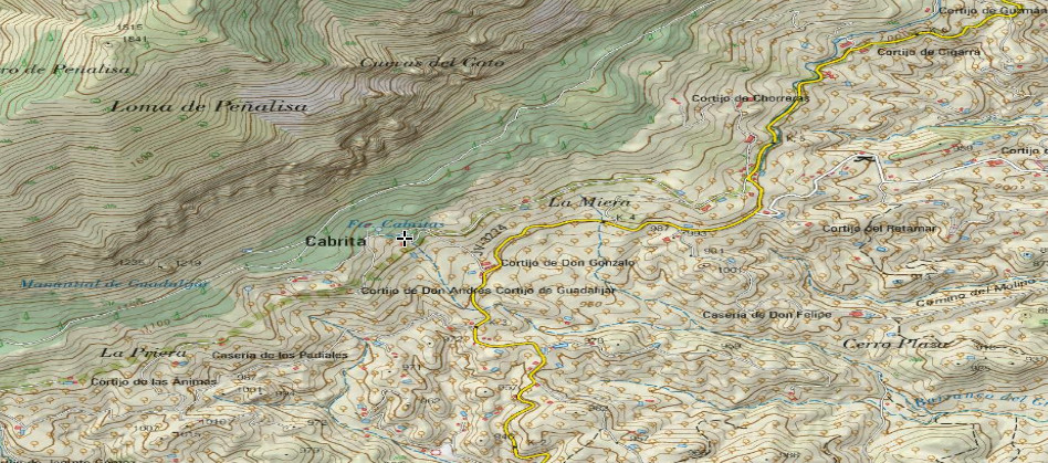 Fuente Cabritas - Fuente Cabritas. Mapa