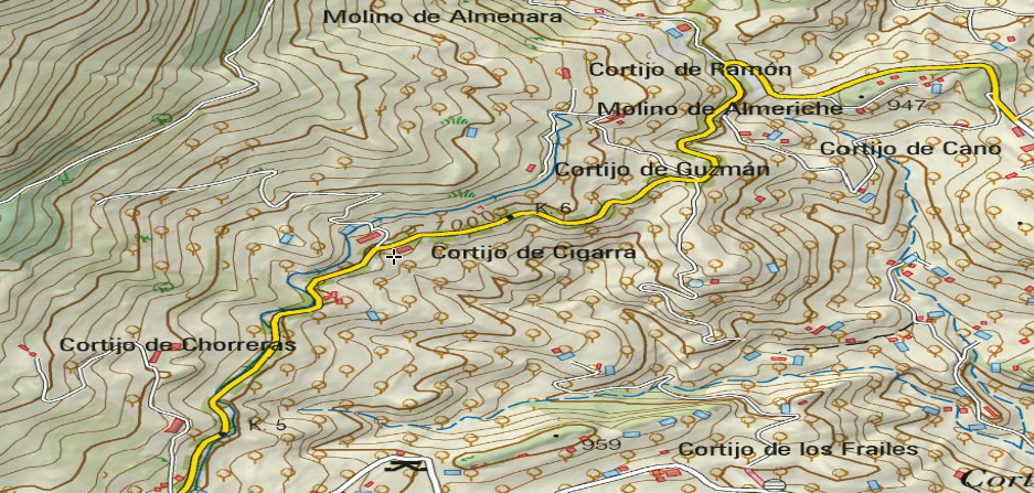 Cortijo de Cigarra - Cortijo de Cigarra. Mapa