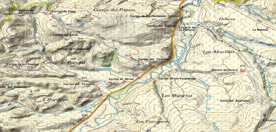 Cortijo del Tesorillo - Cortijo del Tesorillo. Mapa