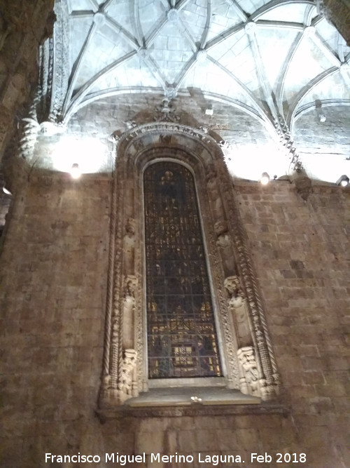 Monasterio de los Jernimos - Monasterio de los Jernimos. Vidriera
