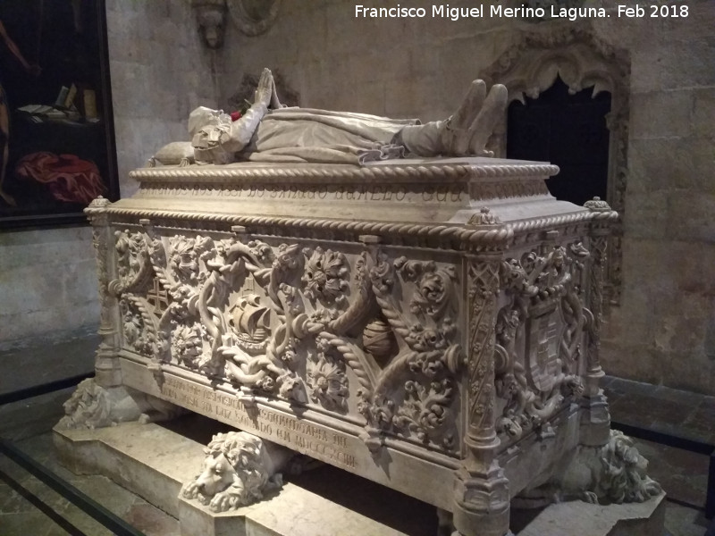 Monasterio de los Jernimos - Monasterio de los Jernimos. Tumba de Vasco de Gama