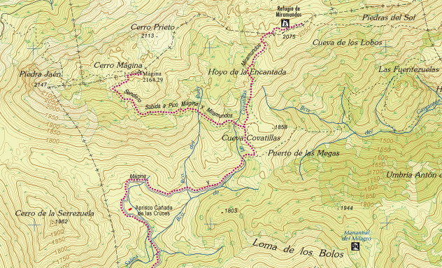 Chozas de Covatillas - Chozas de Covatillas. Mapa