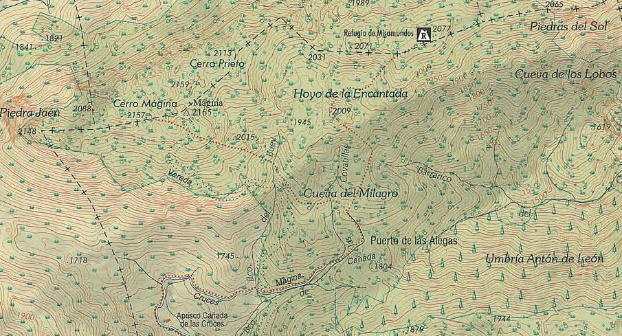 Chozas de Covatillas - Chozas de Covatillas. Mapa