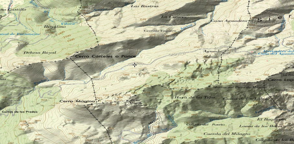 Cordel de la Fuente del Espino - Cordel de la Fuente del Espino. Mapa