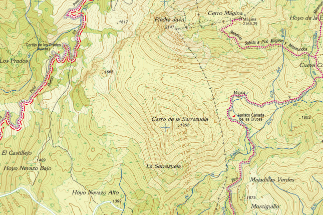 Cerro de la Serrezuela - Cerro de la Serrezuela. Mapa