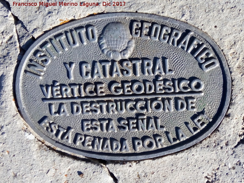 Vrtice geodsico del Mgina - Vrtice geodsico del Mgina. Placa