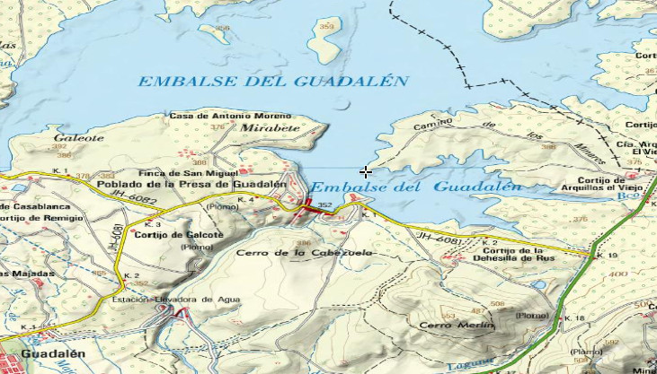 Aprisco del Guadaln - Aprisco del Guadaln. Mapa