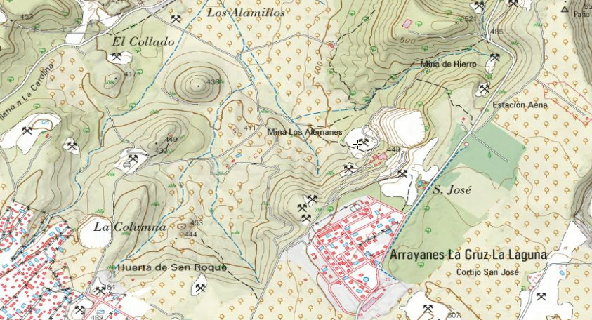 Mina Los Alemanes - Mina Los Alemanes. Mapa