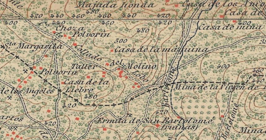 Collado del Lobo - Collado del Lobo. Mapa antiguo