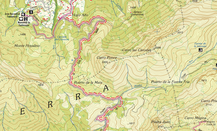 Cerro Ponce - Cerro Ponce. Mapa