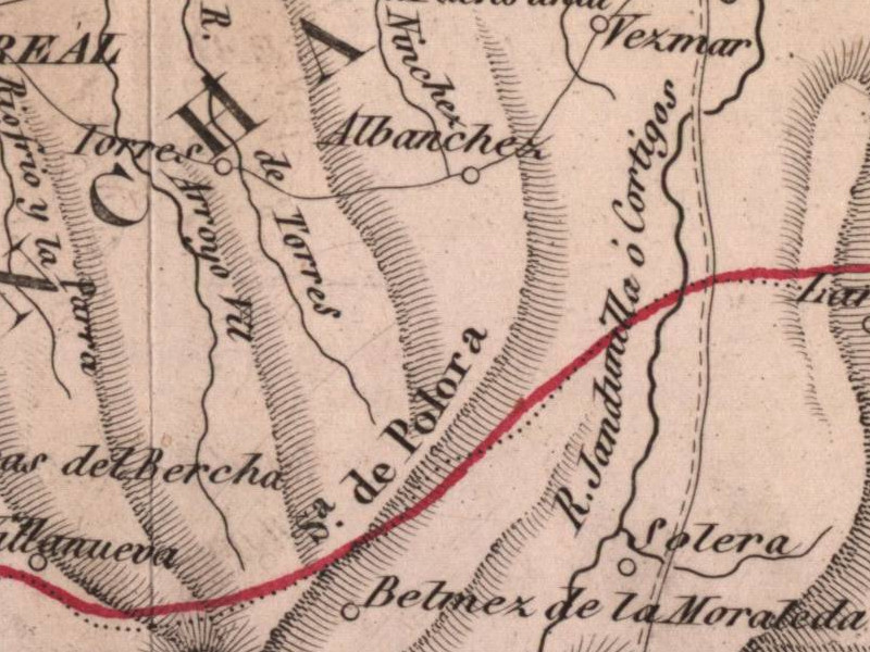 Ro Torres - Ro Torres. Mapa 1847