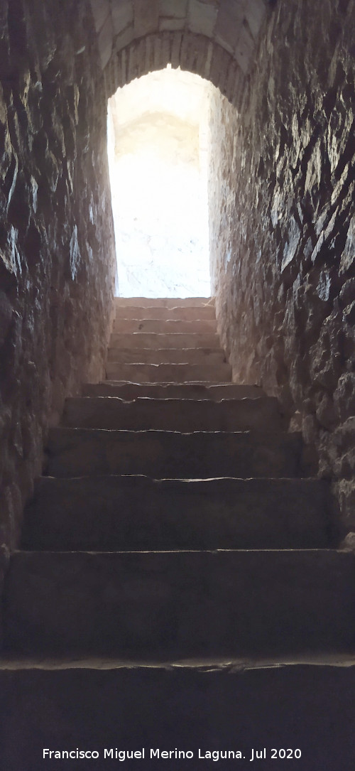 Castillo de Zahara de la Sierra - Castillo de Zahara de la Sierra. Escaleras de la azotea de la Torre del Homenaje