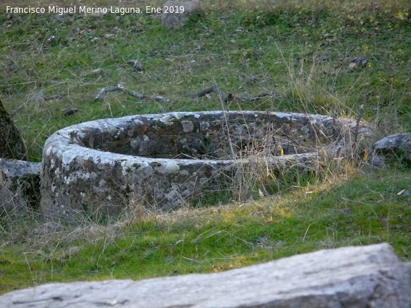 Comederos de granito - Comederos de granito. Vereda de las Sepulturas - Andjar