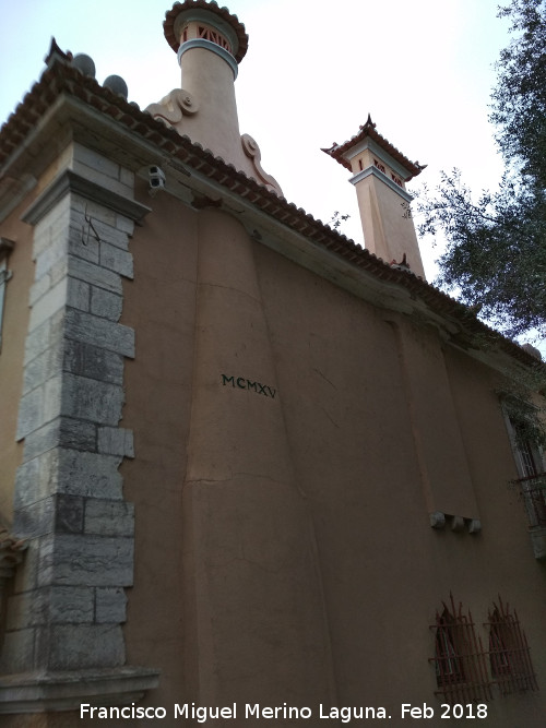 Casa de Santa Mara - Casa de Santa Mara. Ao en una de sus chimeneas