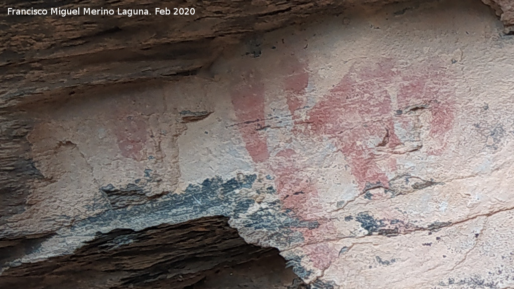 Pinturas rupestres del Abrigo del Guadal�n III - Pinturas rupestres del Abrigo del Guadal�n III. 