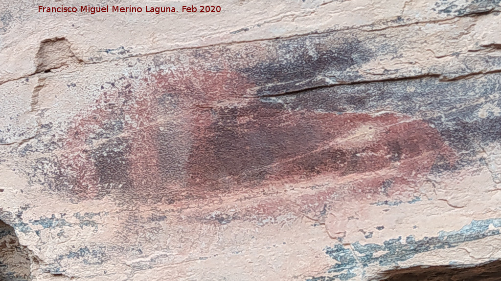 Pinturas rupestres del Abrigo del Guadal�n III - Pinturas rupestres del Abrigo del Guadal�n III. 