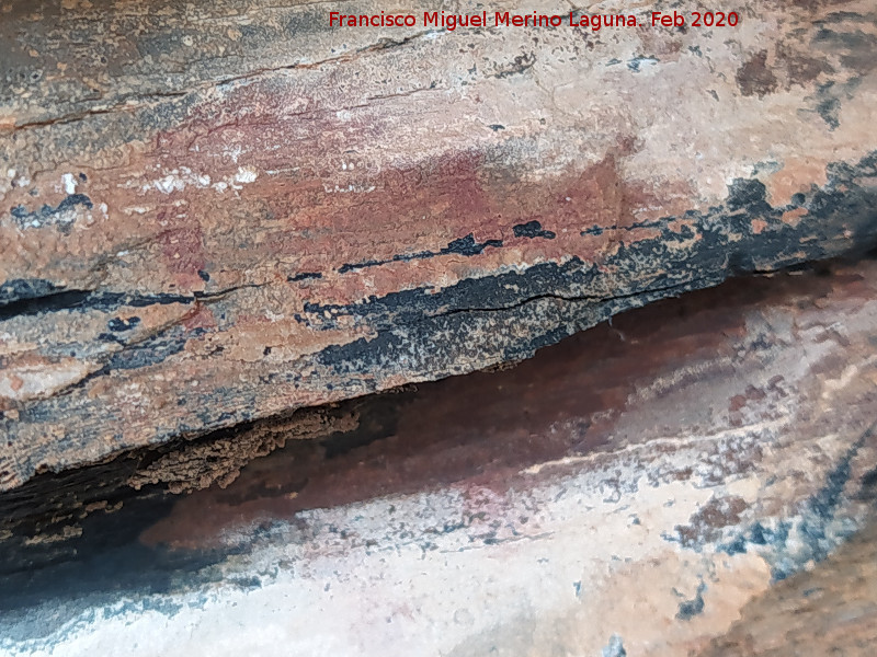 Pinturas rupestres del Abrigo del Guadal�n III - Pinturas rupestres del Abrigo del Guadal�n III. 