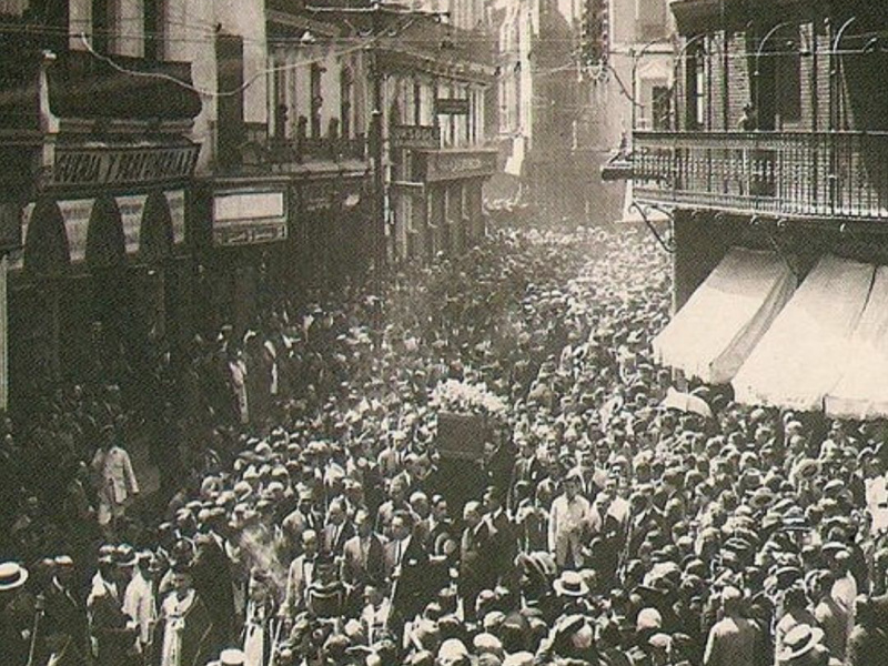 Anibal Gonzlez lvarez Osorio - Anibal Gonzlez lvarez Osorio. Su entierro en 1929