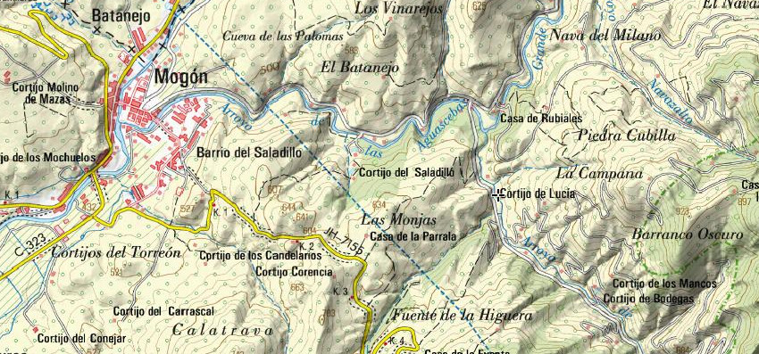 Cortijo de Lucía - Cortijo de Lucía. Mapa
