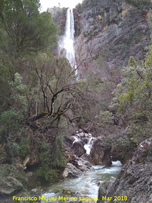 Aguascebas Chico - Aguascebas Chico. Al fondo la Cascada de la Osera