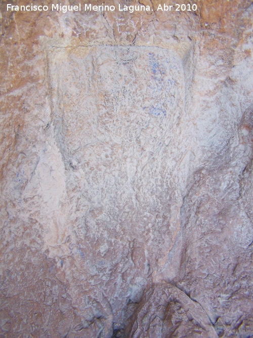 Pinturas rupestres de la Fuente de la Pea I - Pinturas rupestres de la Fuente de la Pea I. Rectngulo tallado