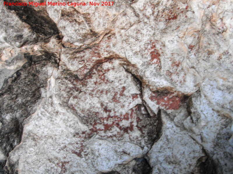 Pinturas rupestres de la Pea I - Pinturas rupestres de la Pea I. Posible antropomorfo Arquero?