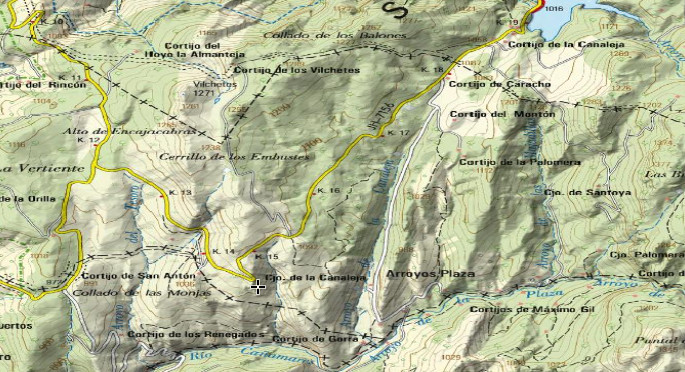 Curva de San Antn - Curva de San Antn. Mapa