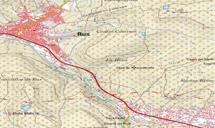 Albarrada de la Hoya - Albarrada de la Hoya. Mapa