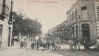 Calle Julio Burell - Calle Julio Burell. Foto antigua