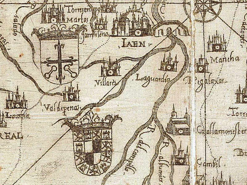 Historia de Valdepeas de Jan - Historia de Valdepeas de Jan. Mapa 1588